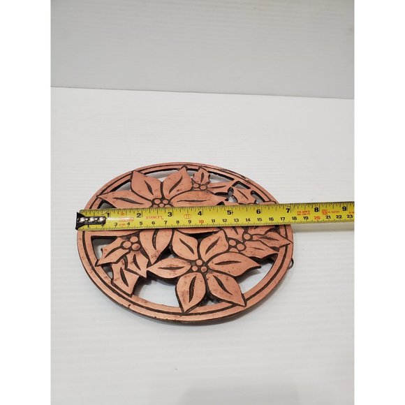 Beautiful leafs design cast copper circular round trivet.Trivet - Pot ho… - Picture 10 of 10